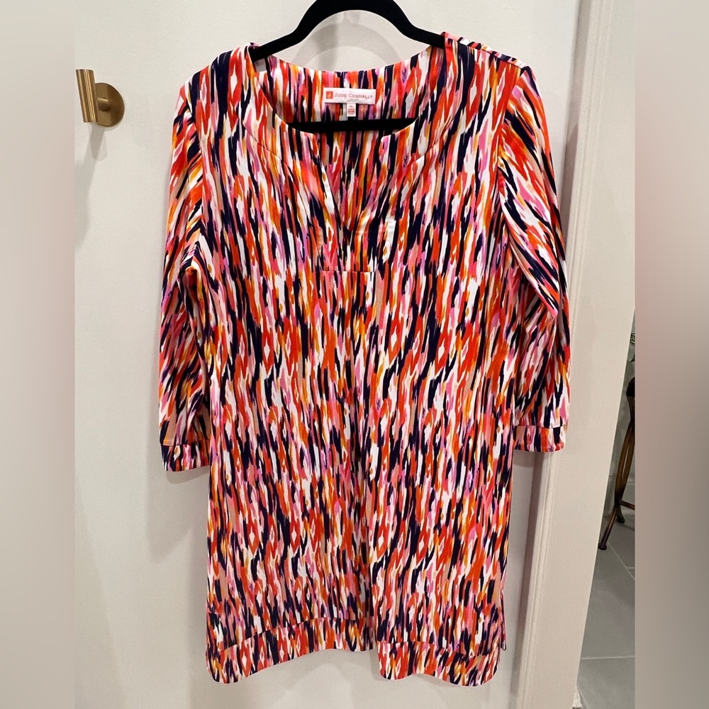 Jude Connally Colorful Patterned Dress